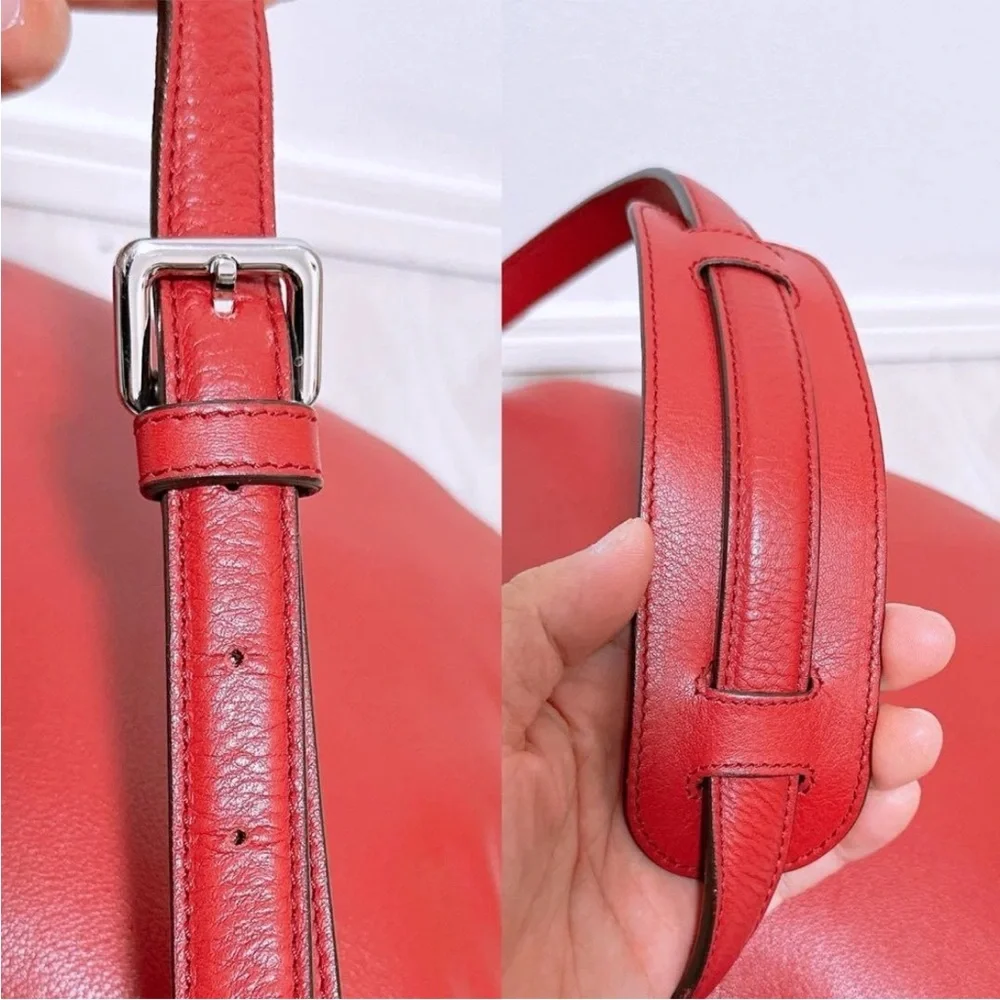 Loewe Red Leather Shoulder Bag - Picture 6 of 13
